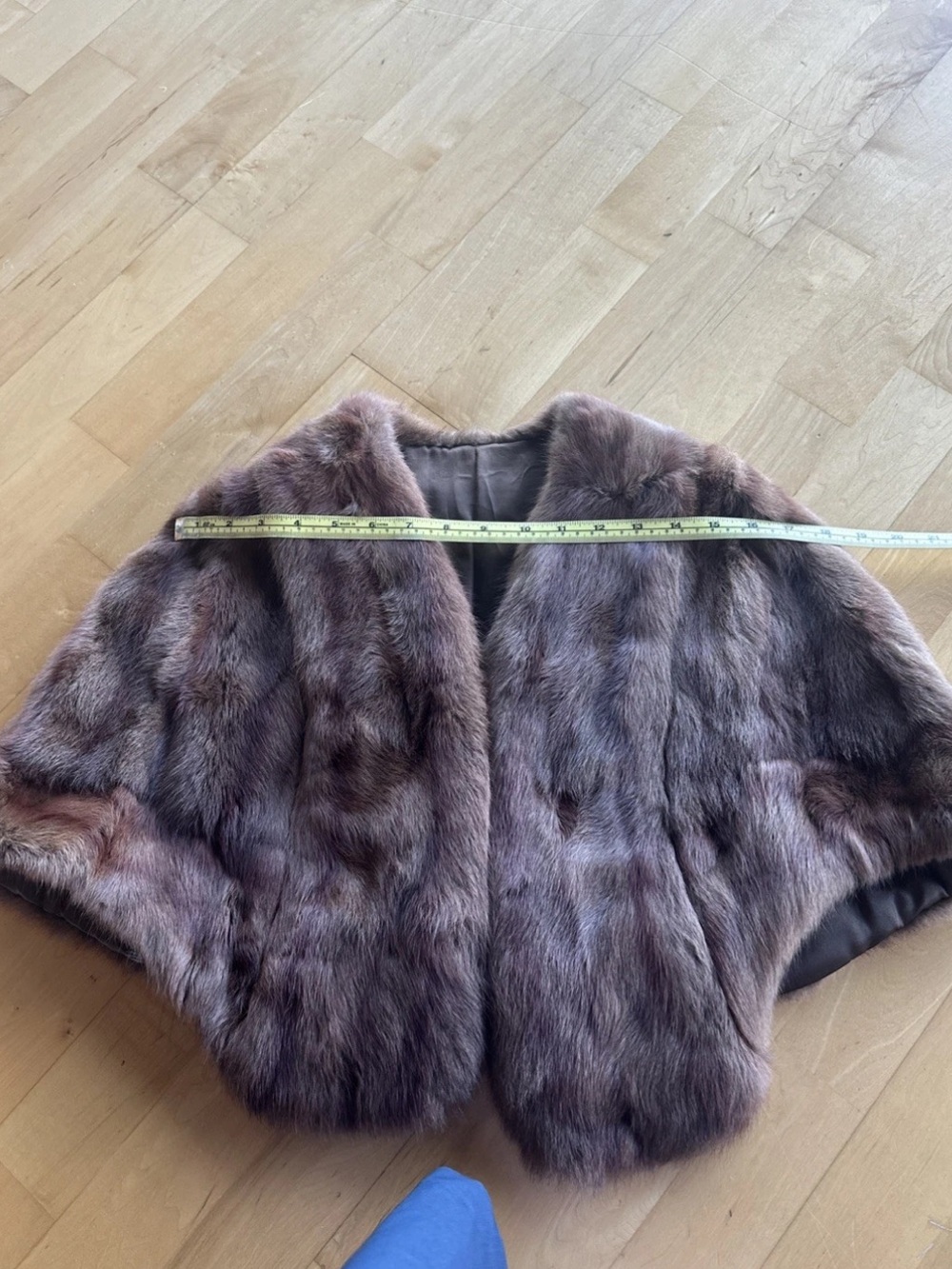 Girls' Brown Faux Fur Cape Jacket - Elegant Winter Layer